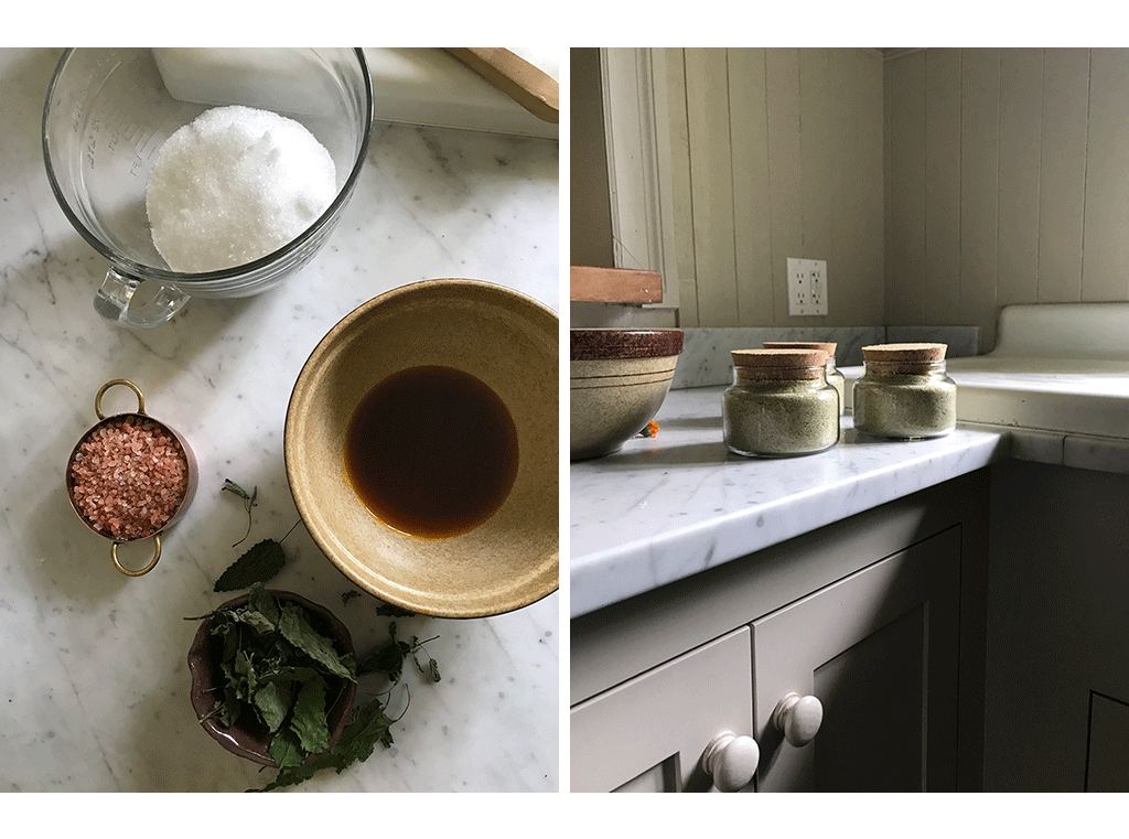 Hyssop infused oil & bath salts